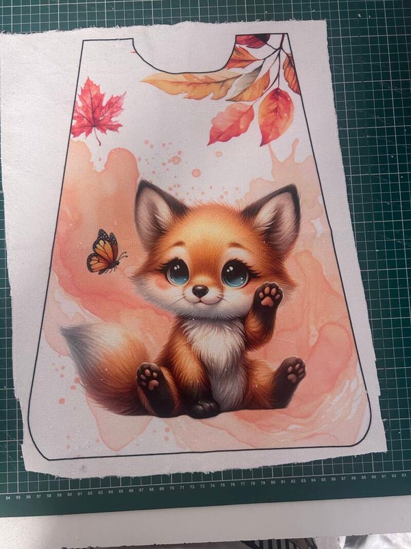 Panneau bavoir maternelle Maple fox EN STOCK