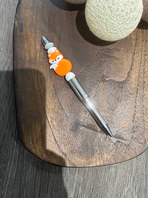 Stylo renard argenté