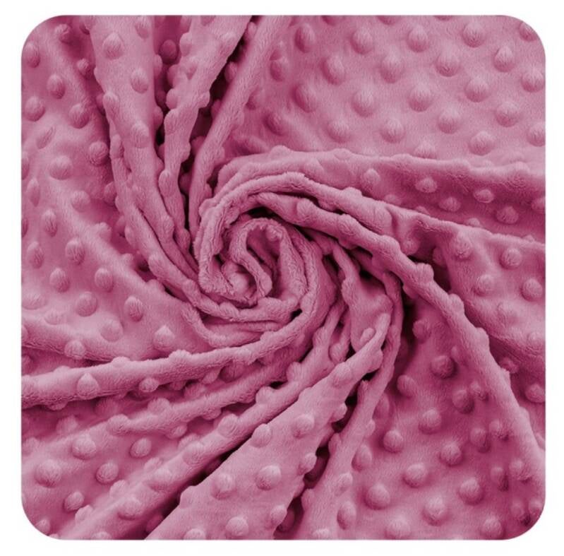 Minky à pois Azalea EN STOCK