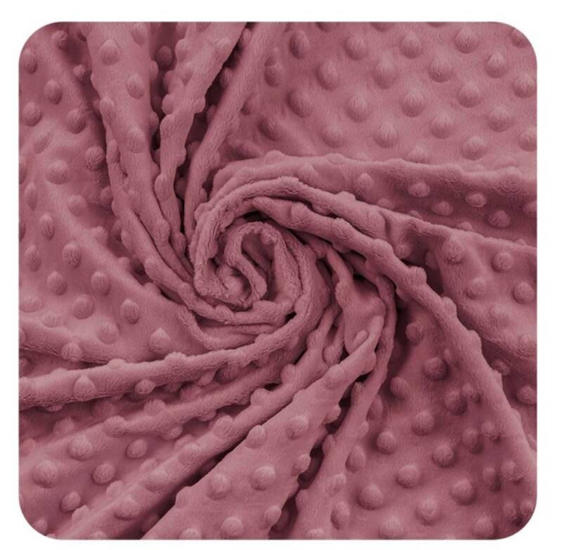 Minky à pois Foxglove EN STOCK