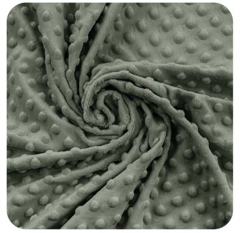 Minky à pois Jadeite EN STOCK