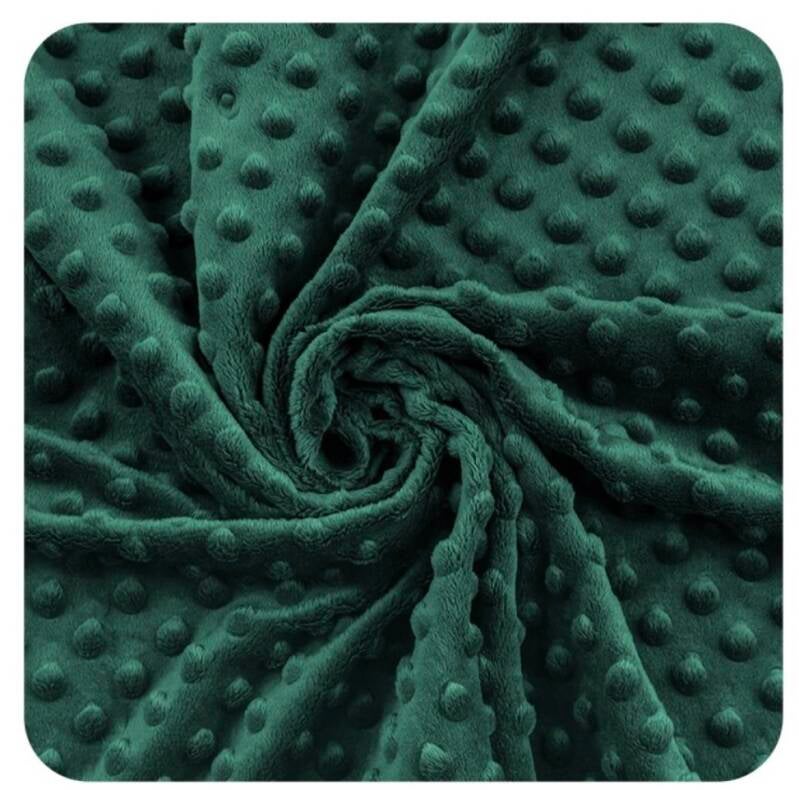 Minky à pois Galapagos Green EN STOCK