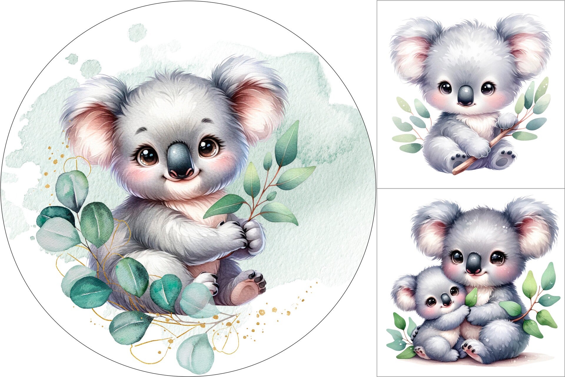 Panneau tapis rond + coussin Petit Koda