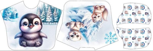 Panneau poncho de bain Snow