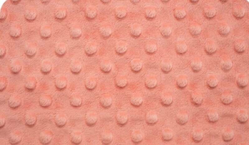 Minky à pois Papaye EN STOCK