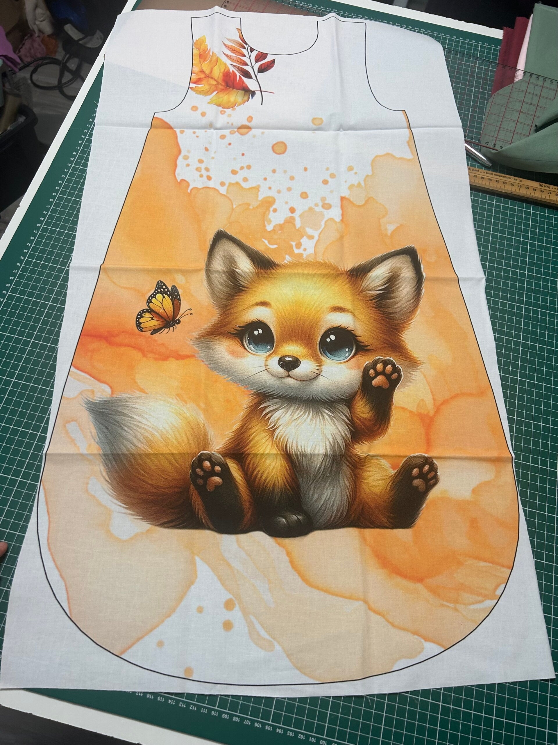 Devant panneau gigoteuse 6-18 mois Maple Fox