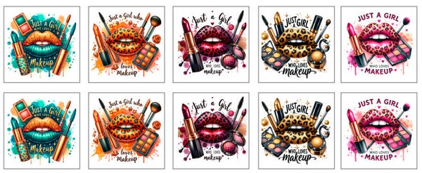 Panneau lingette Bouche maquillage