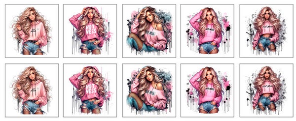 Panneau lingette Blonde rose EN STOCK