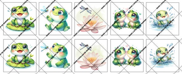 Panneau lingette Jasper la Grenouille EN STOCK