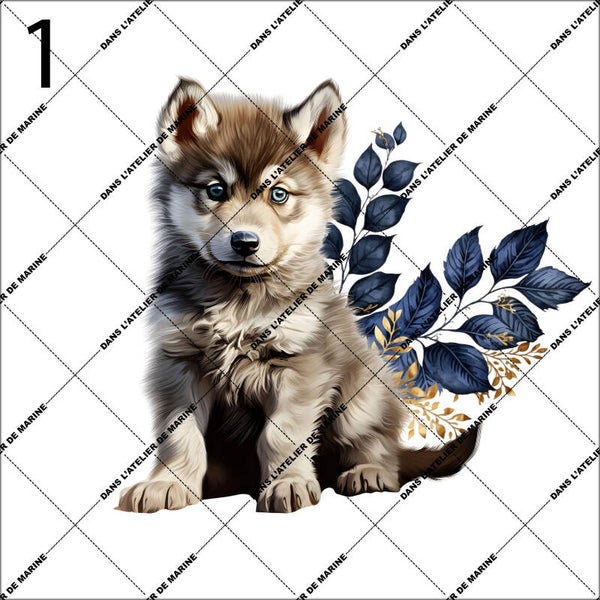 Panneau coussin Loup Abyssal EN STOCK