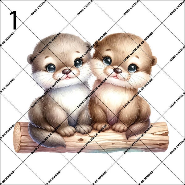 Panneau coussin Milo La Loutre EN STOCK