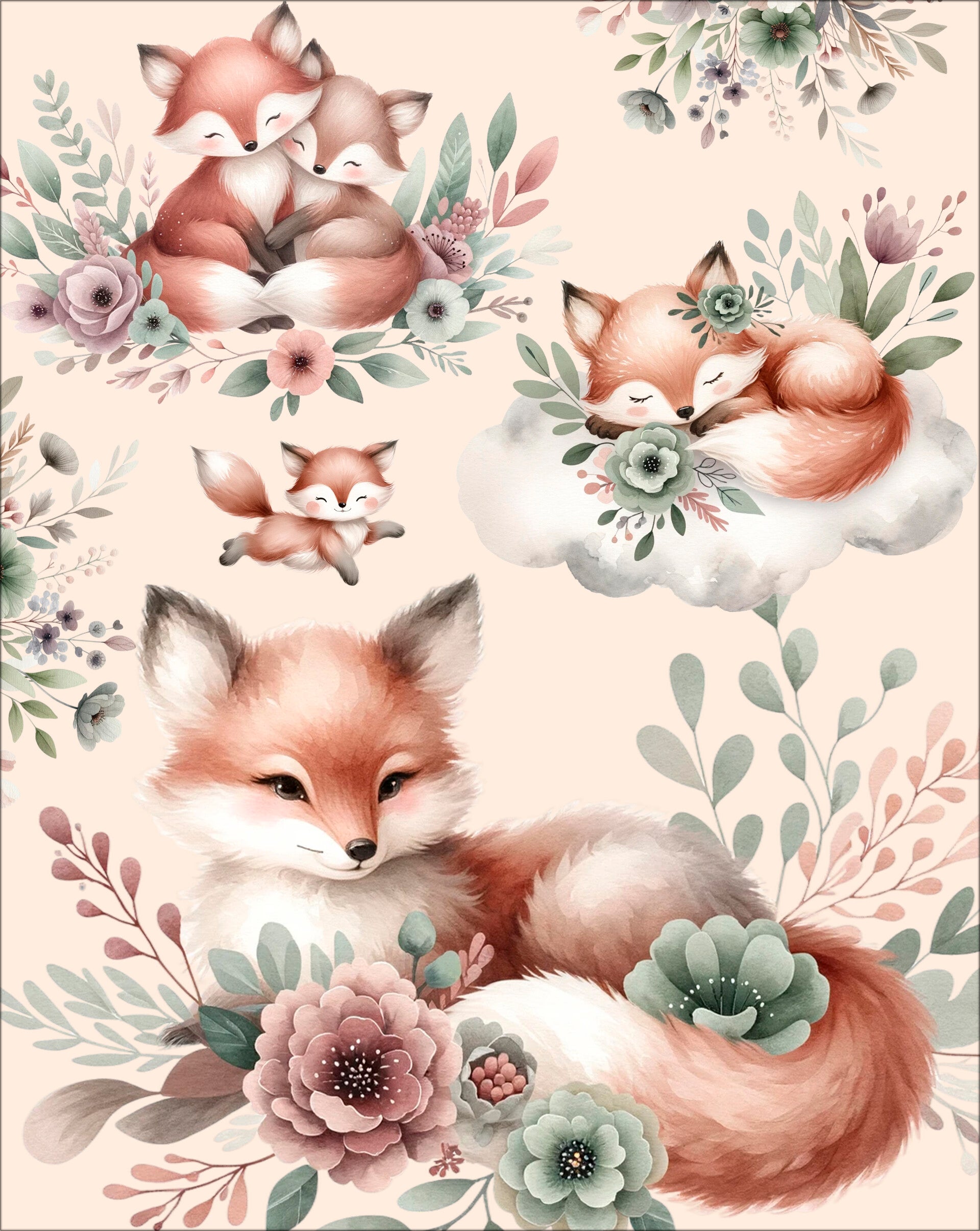 Vente flash - couverture renard boho