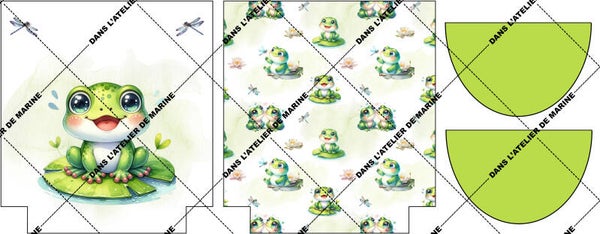 Panneau sac maternelle Jasper la grenouille EN STOCK