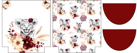 Sac maternelle Savannah Burgundy