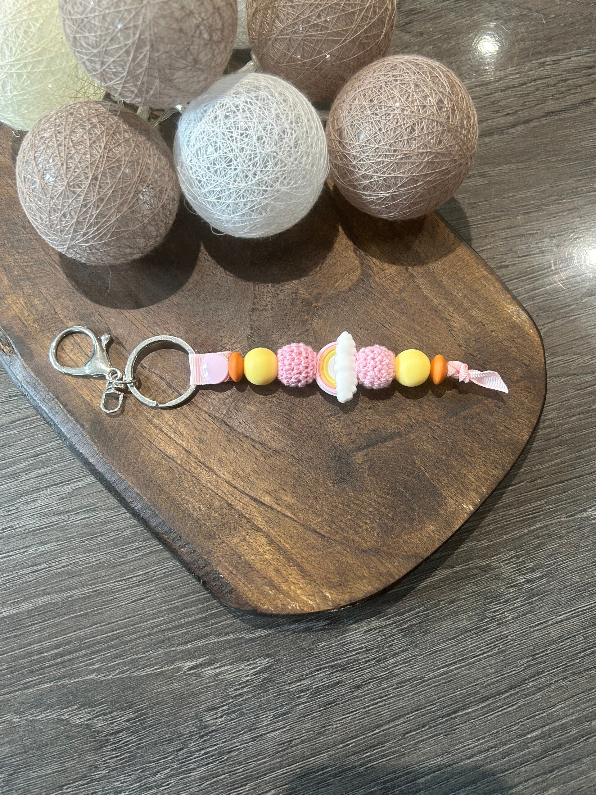 Porte clef arc en ciel 2