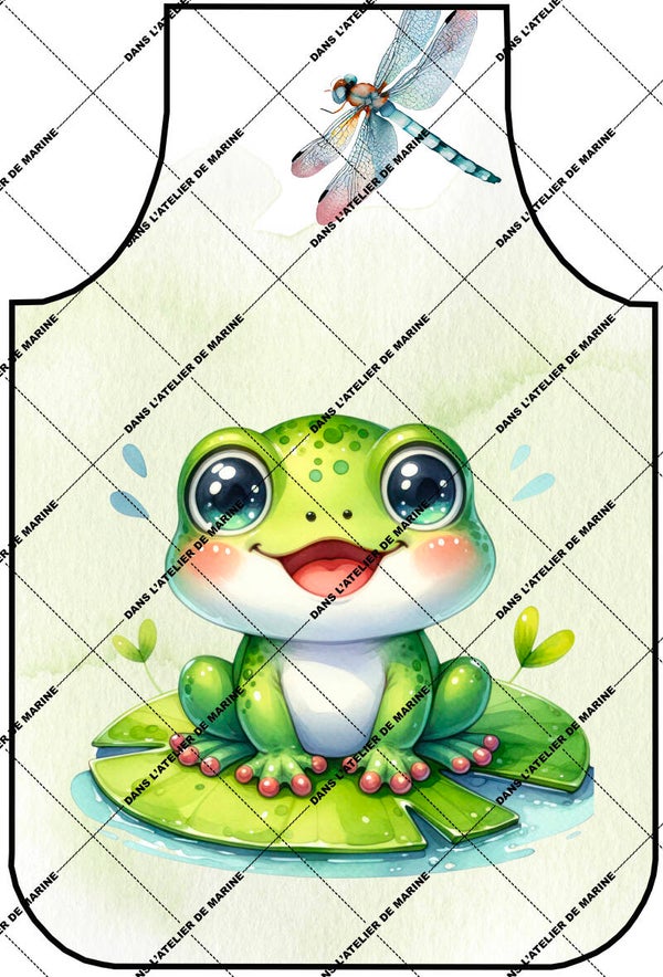 Panneau tablier 2/5 ans Jasper La Grenouille