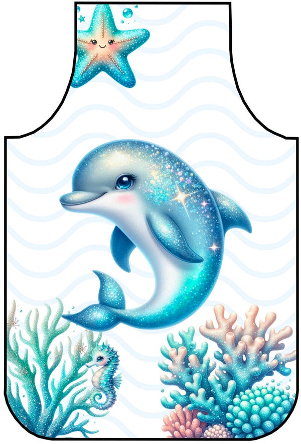 Panneau tablier 2/5 ans Animaux marins