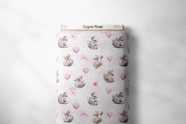 Cygne rose crochet ( coton )