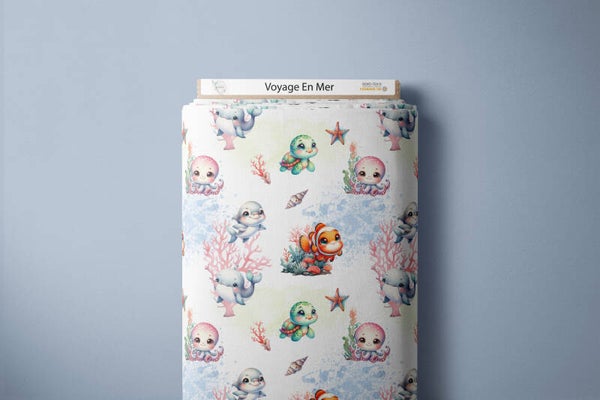 Voyage en Mer ( coton ) EN STOCK