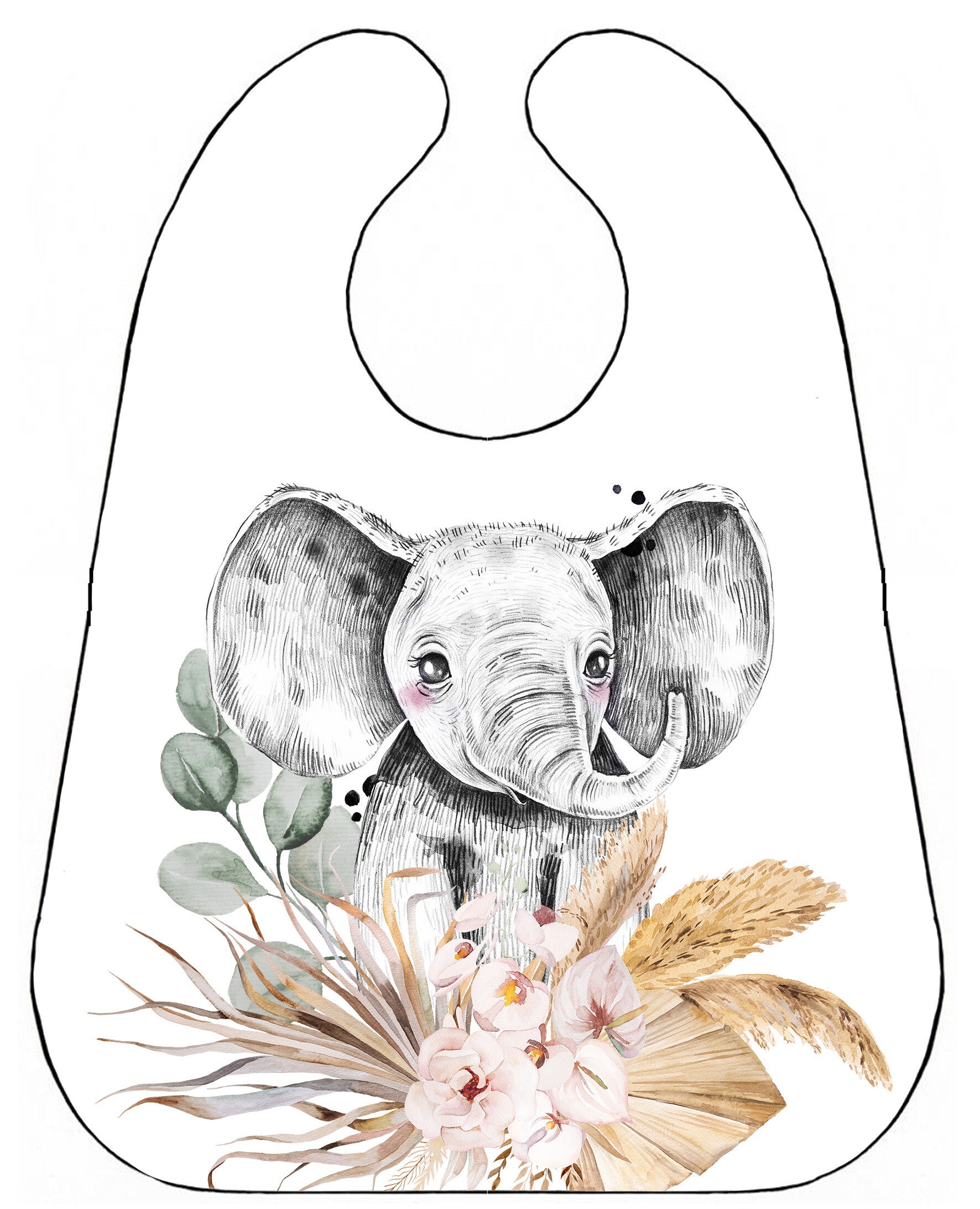 Panneau gant de toilette Savane Boho