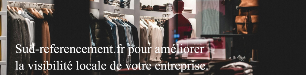 Intérieur d'une boutique de mode masculine à Montpellier, optimisée pour le référencement local
