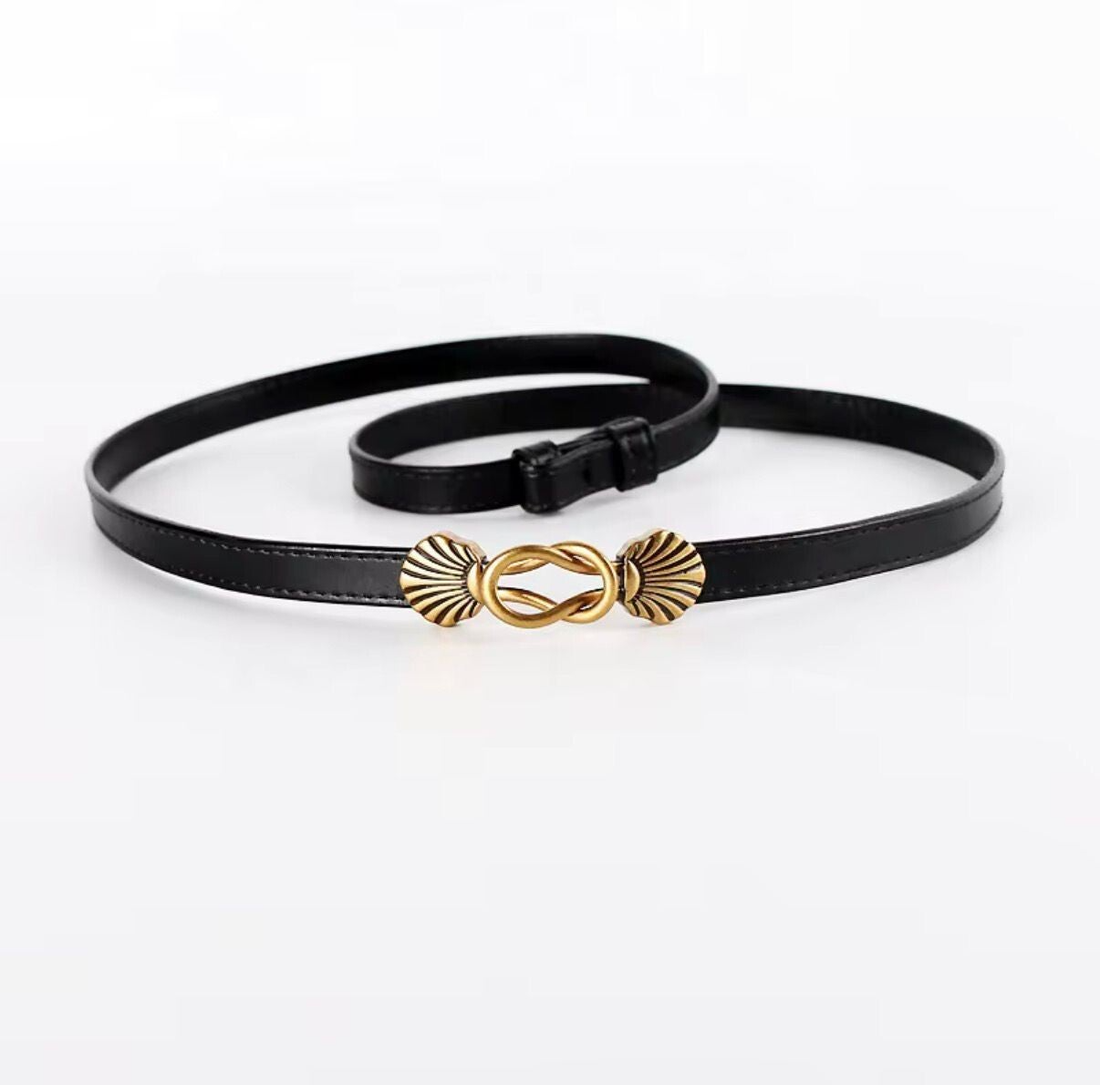 Berlin Retro High Waist Genuine Leather Belt for Ladies