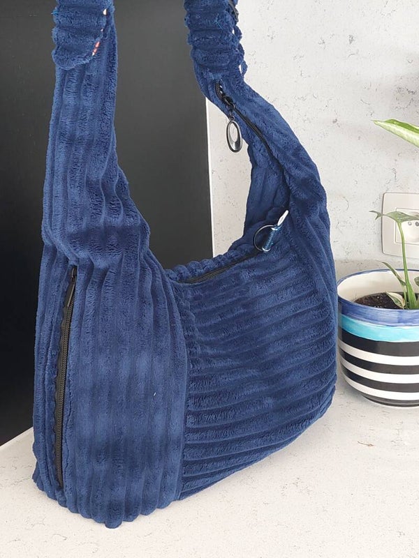 Handtas - Esmee Blue rib
