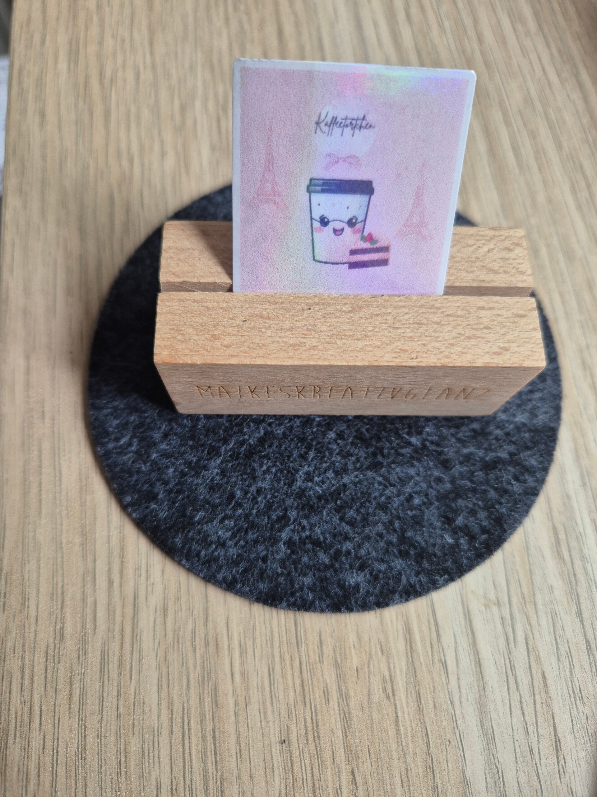 Sticker Kaffee zu Fuß