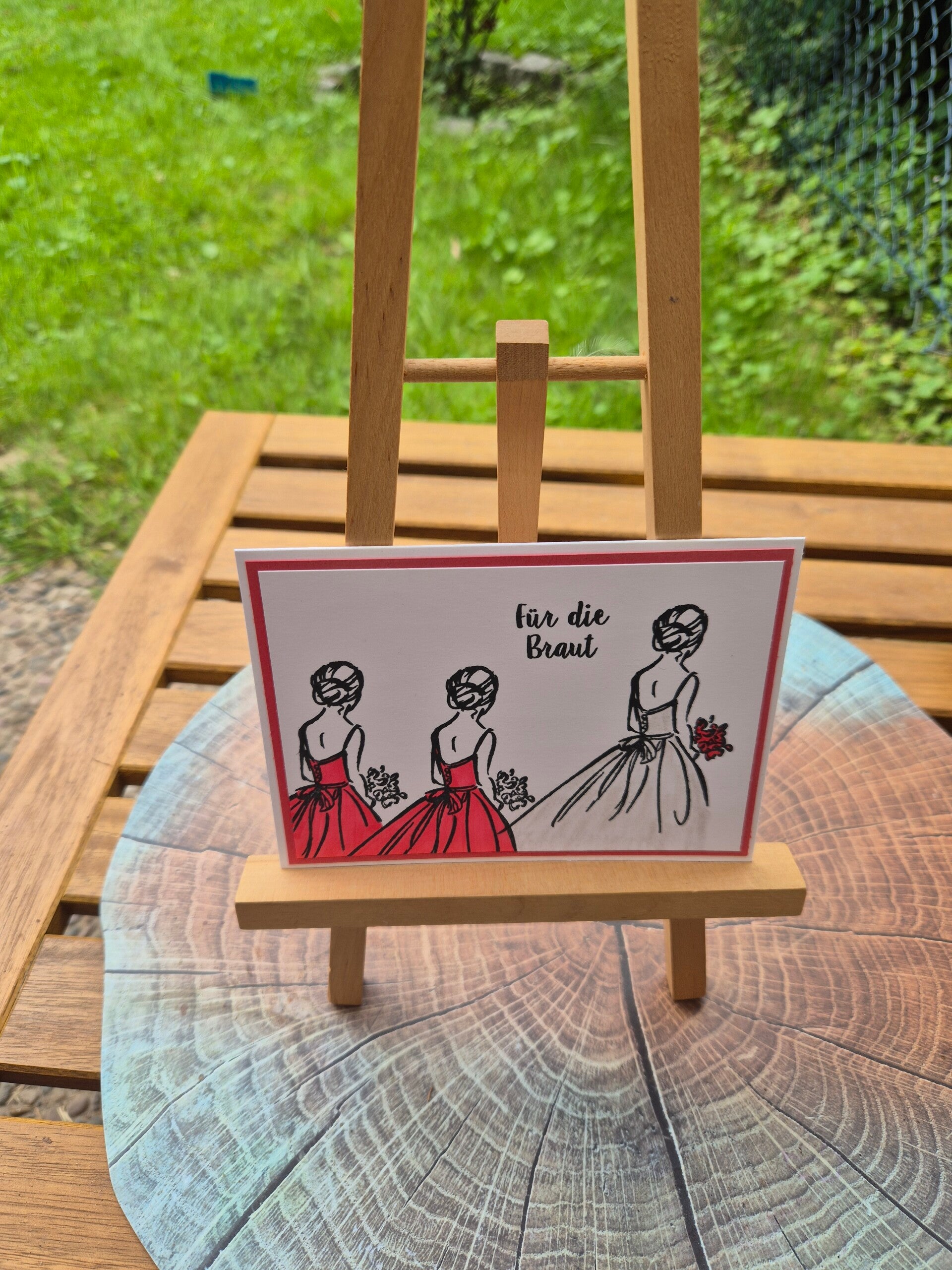 Hochzeitskarte für die Braut