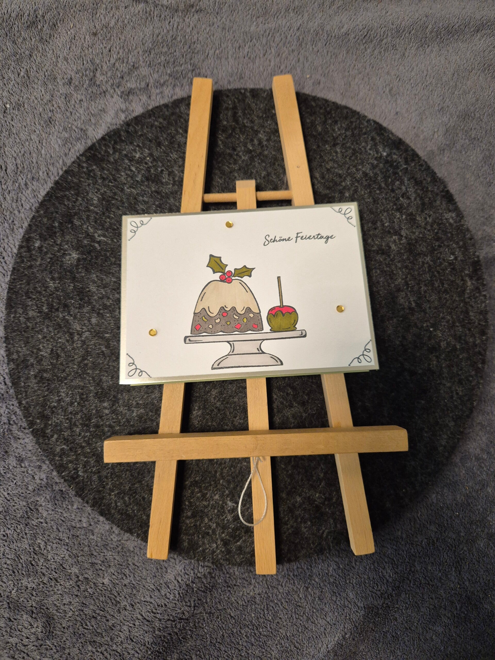 Weihnachtskarte Kuchen