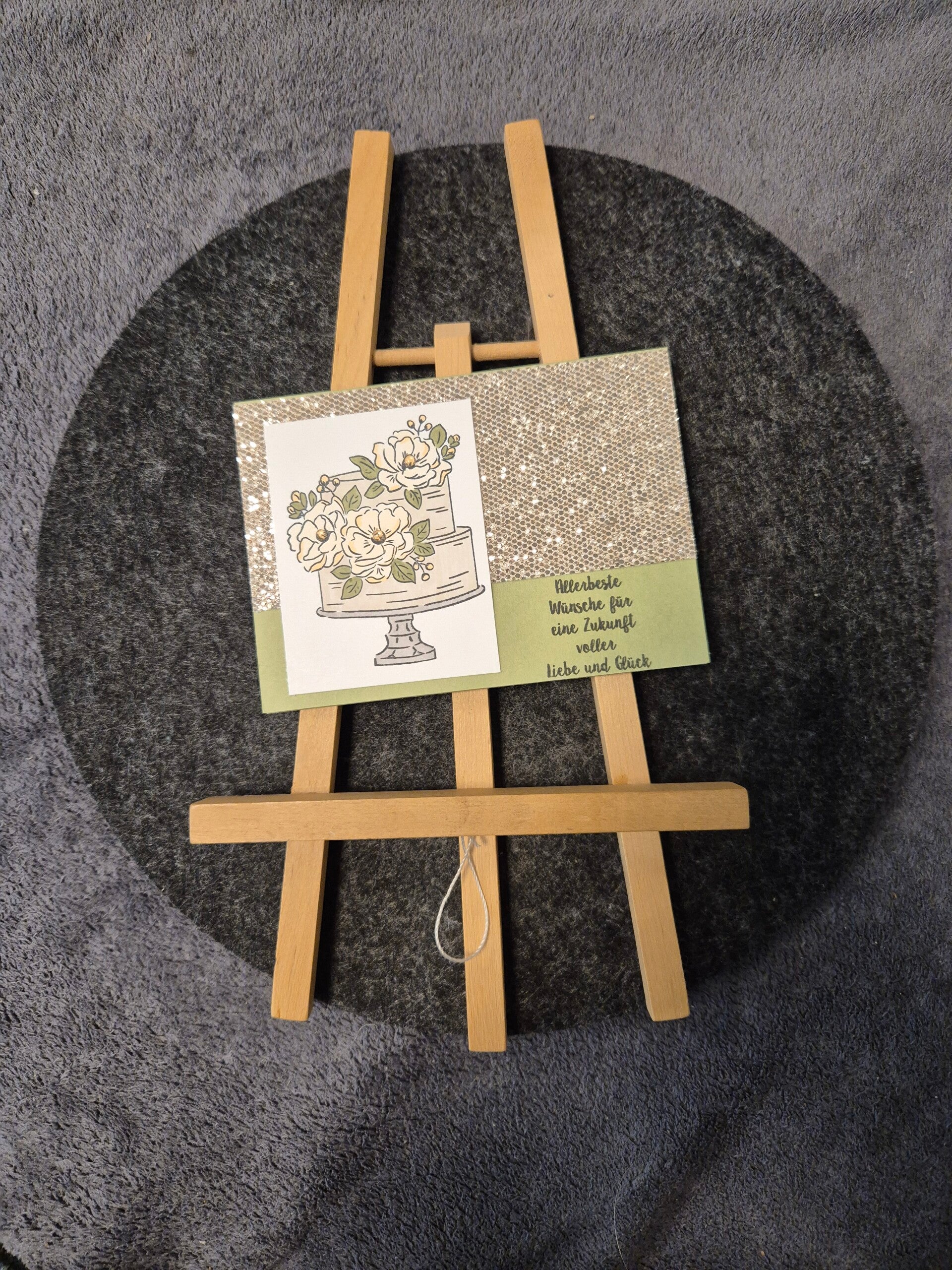 Grußkarte Hochzeitstorte