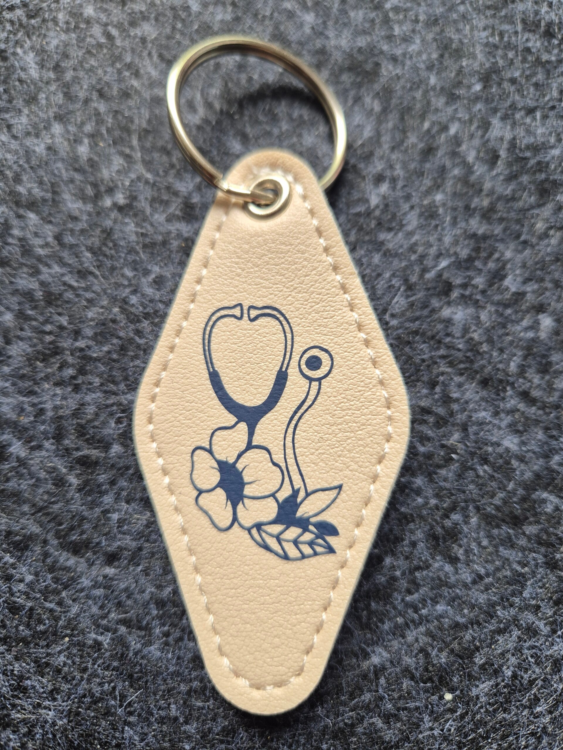 Leder Schlüsselanhänger  Stethoskop