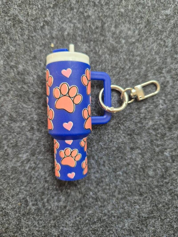 Mini Tumbler Schlüsselanhänger Pfoten
