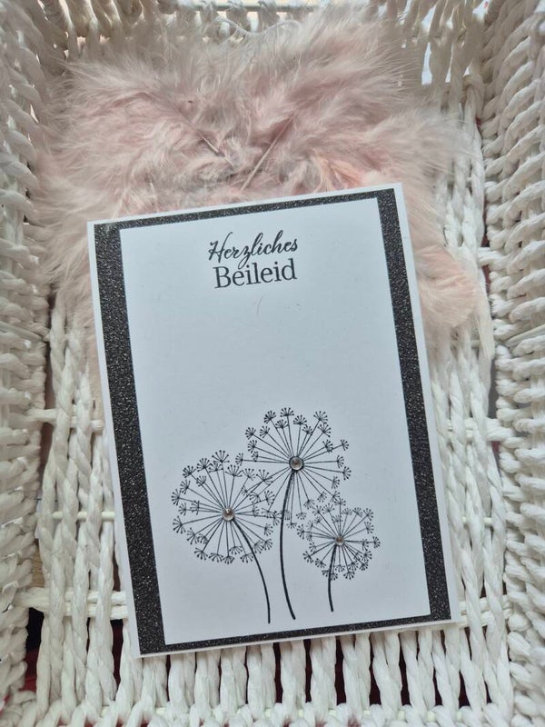 Trauerkarte Pusteblume