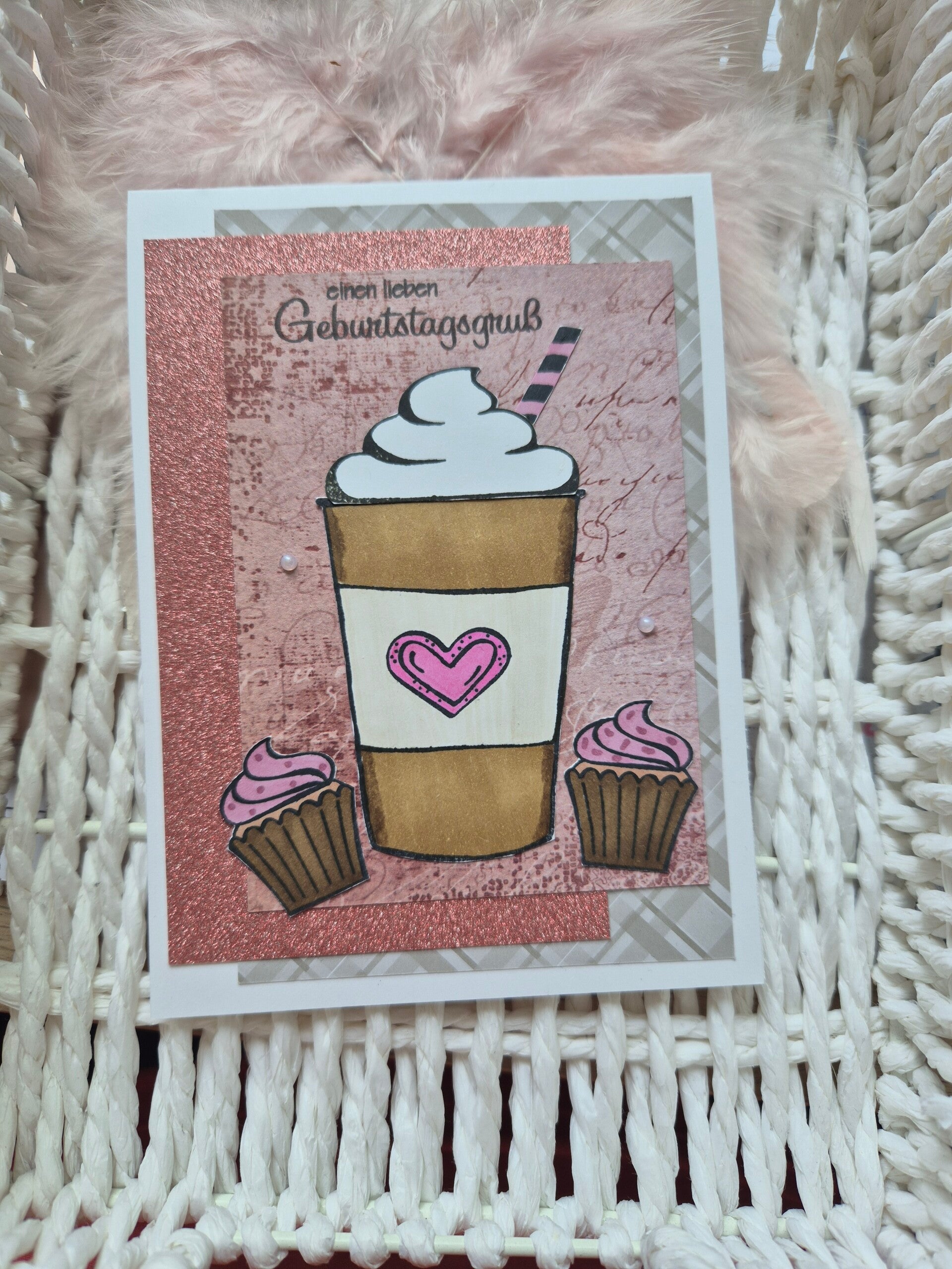 Geburtstagskarte Latte