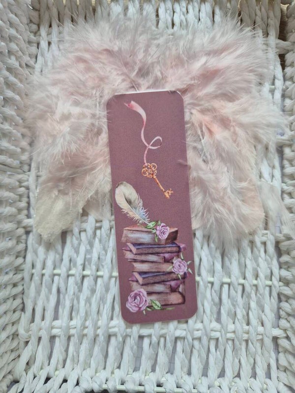 Lesezeichen Federbuch