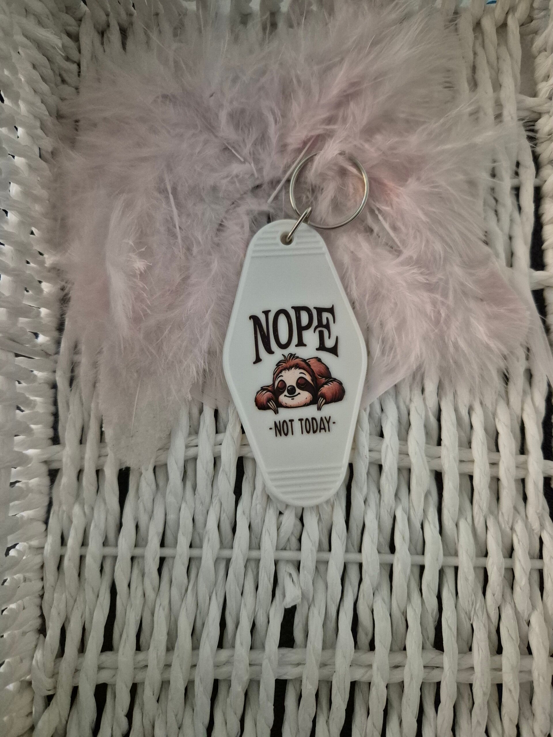 Acryl schlüsselanhänger Faultier 03