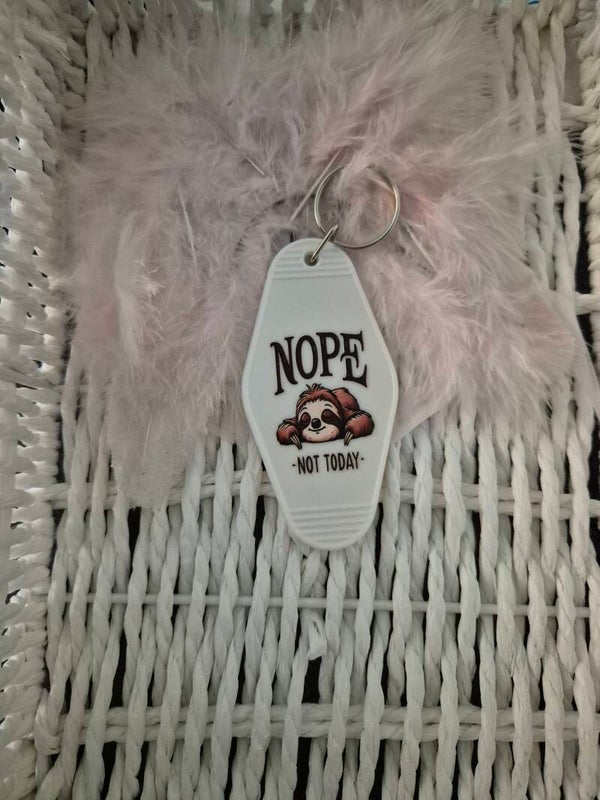 Acryl schlüsselanhänger Faultier 03