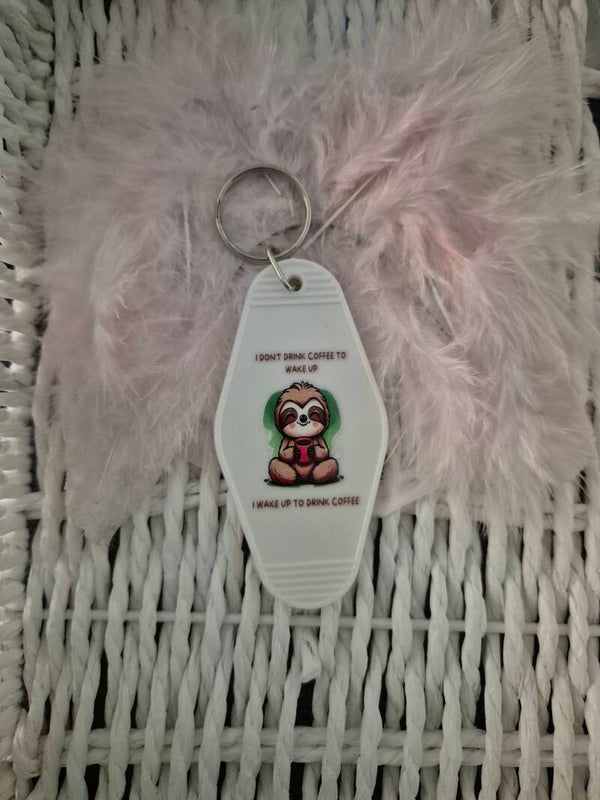 Acryl Schlüsselanhänger Faultier 04