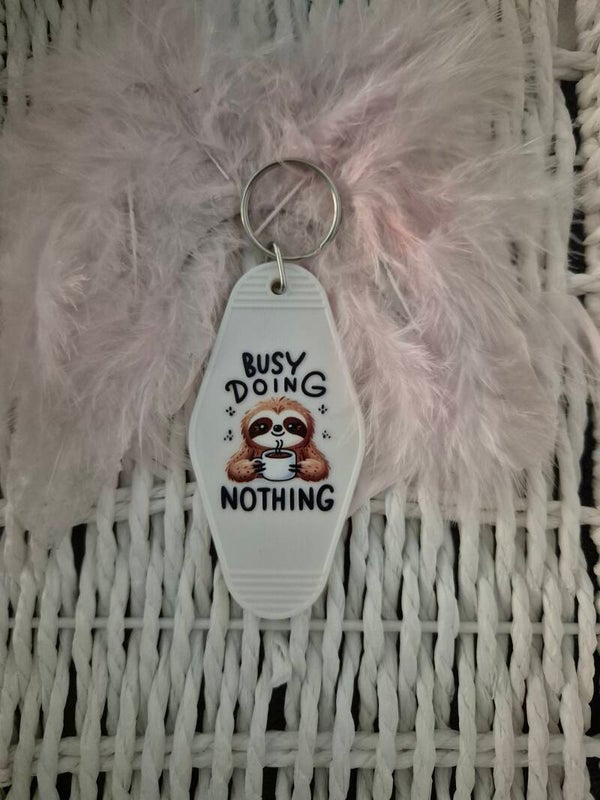 Acryl schlüsselanhänger Faultier 05