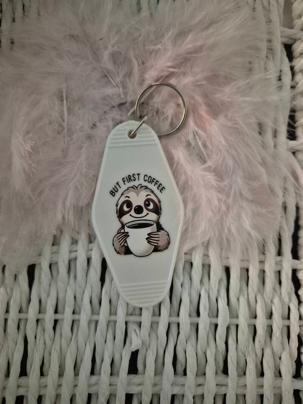 Acryl Schlüsselanhänger Faultier 06