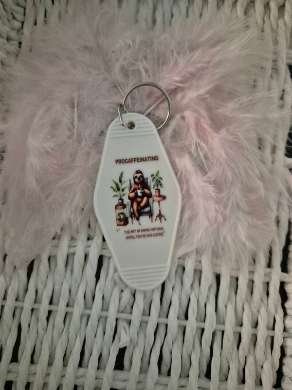 Acryl Schlüsselanhänger Faultier 07