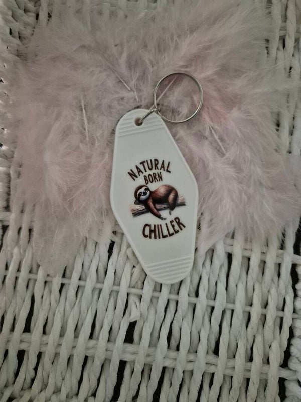 Acryl Schlüsselanhänger Faultier 08