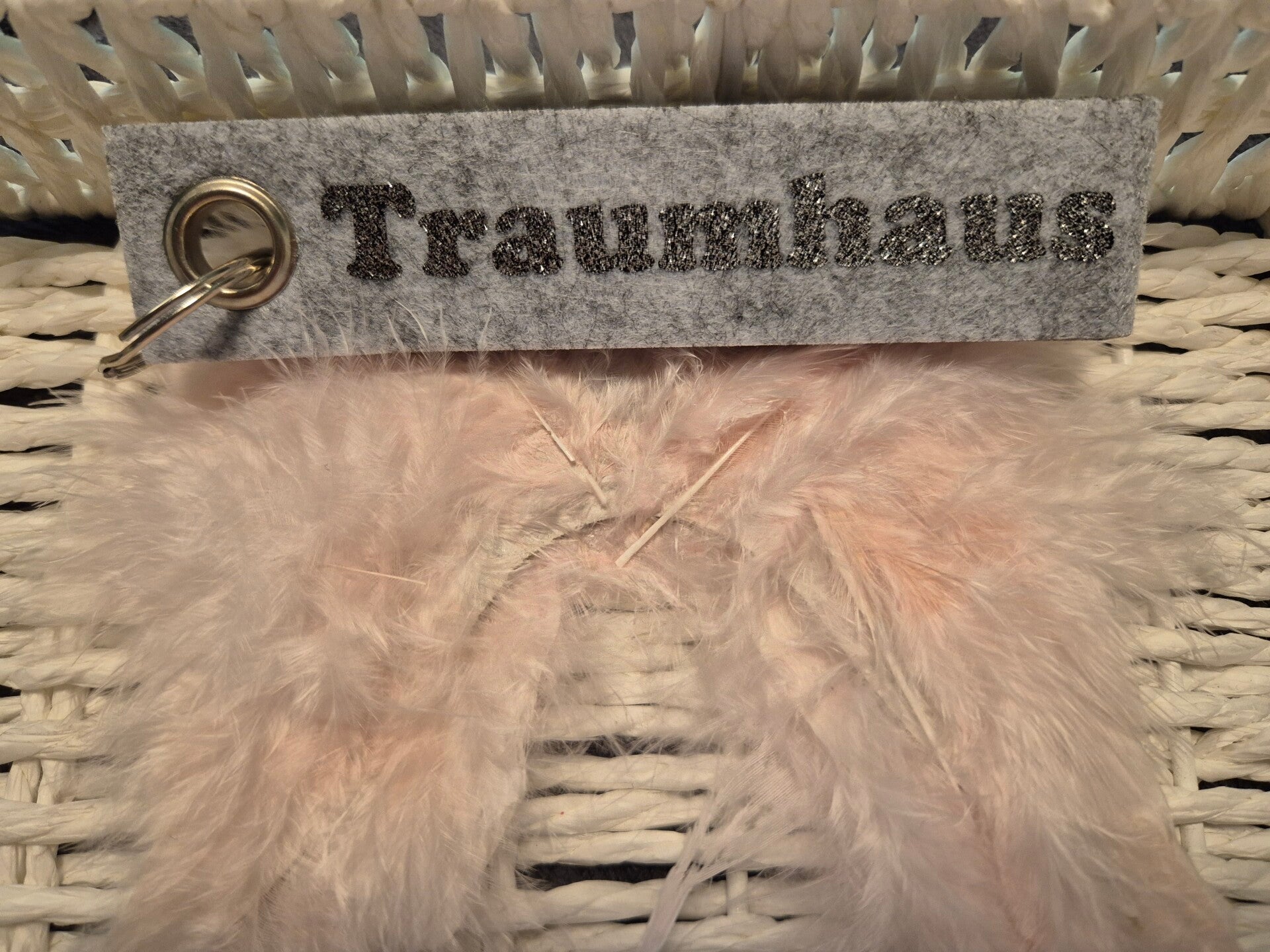 Filz Schlüsselanhänger Traumhaus