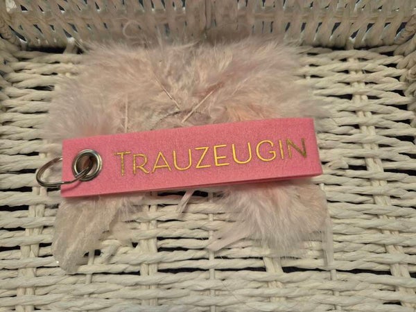 Filz Schlüsselanhänger Trauzeugin