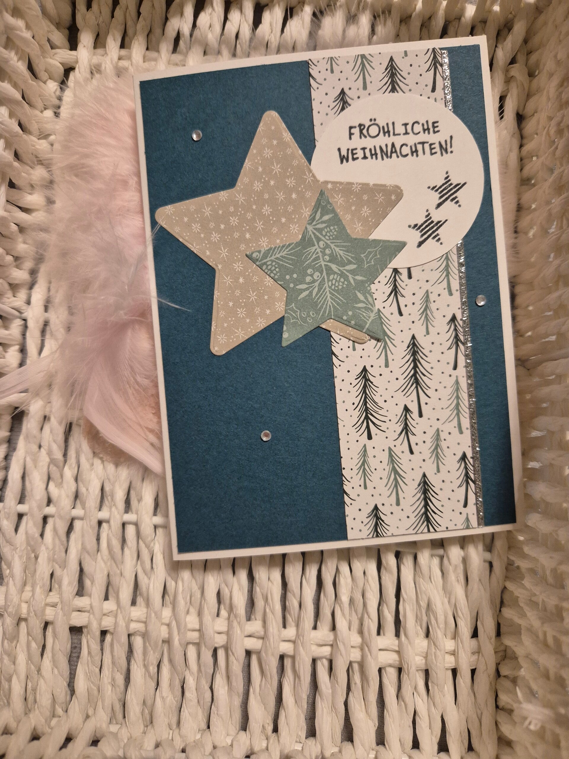Weihnachtskarte Sterne