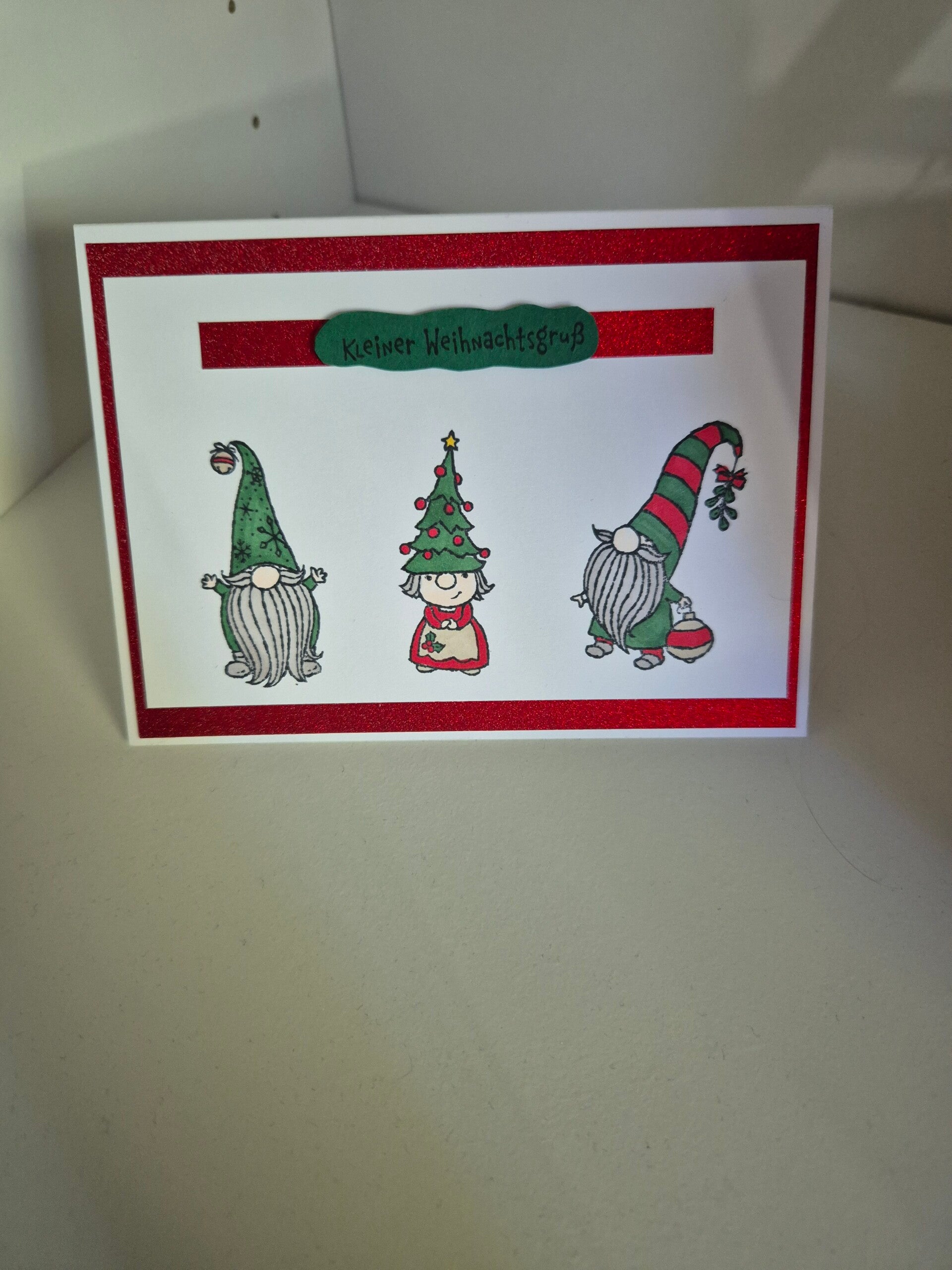 Weihnachtskarte 3 Wichtel