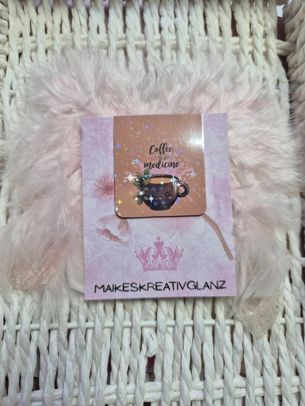 Magnetlesezeichen coffee