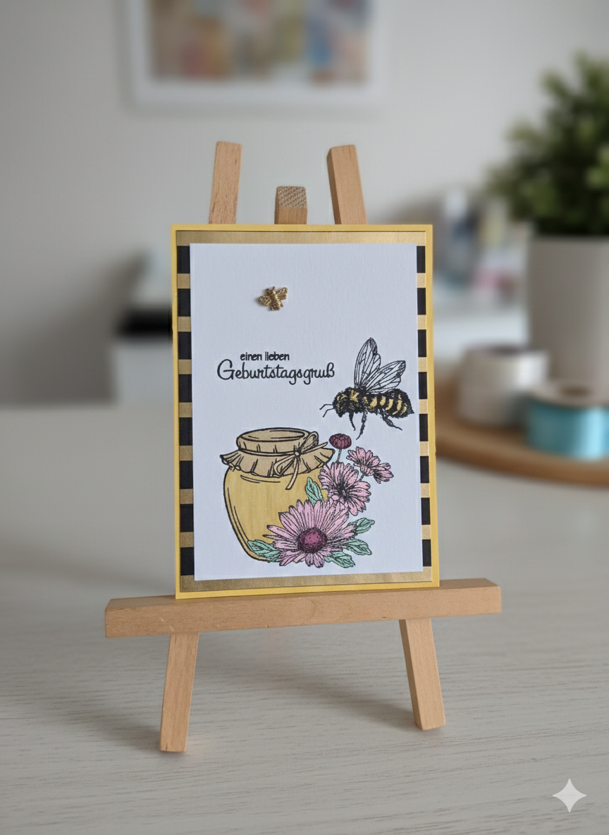Geburtstagskarte Biene