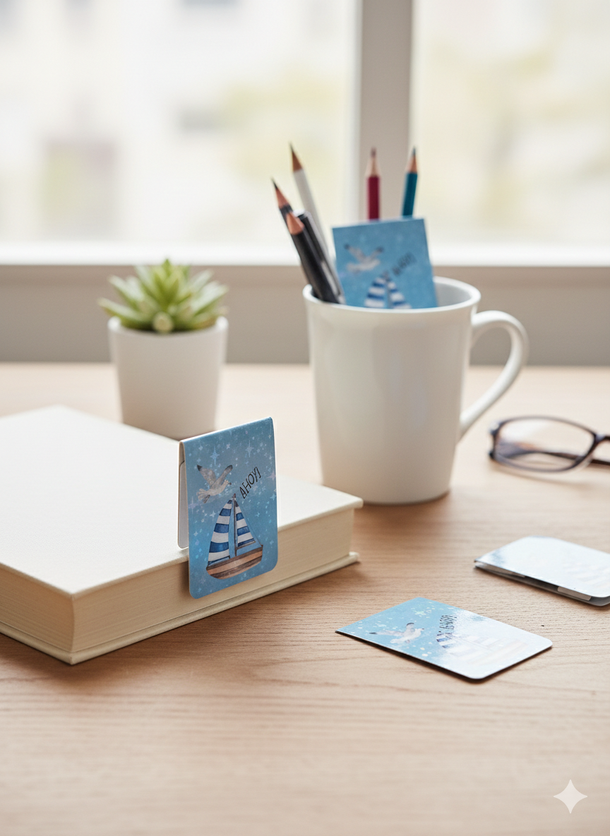 Magnetlesezeichen Maritim